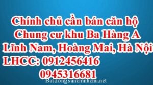 Chính chủ cần bán căn 2105 chung cư Tabudec Plaza, Thanh Trì, Hà Nội